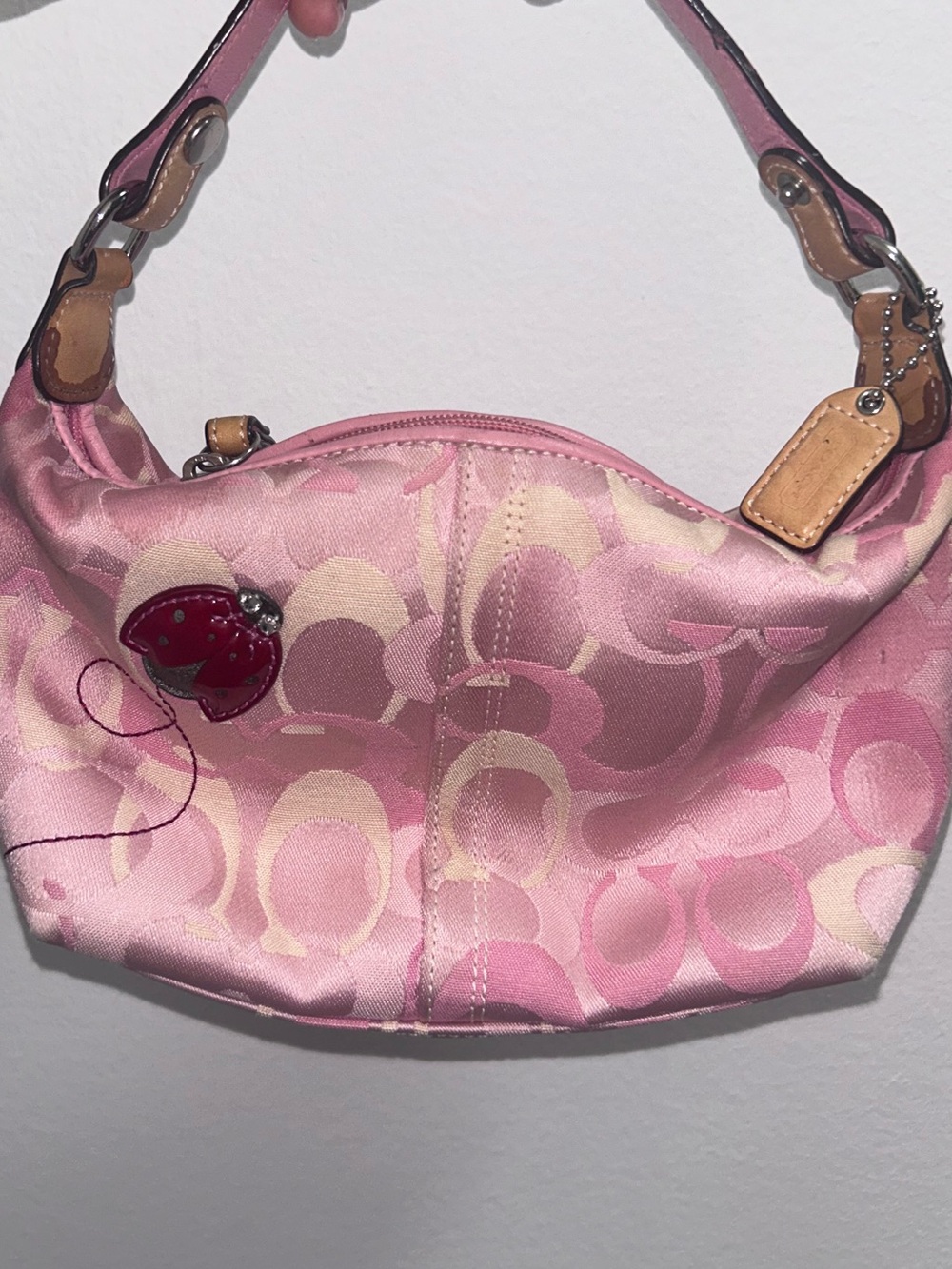 Pink Coach Ladybug Purse - Picture 9 of 12